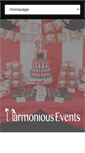 Mobile Screenshot of harmoniousevents.net